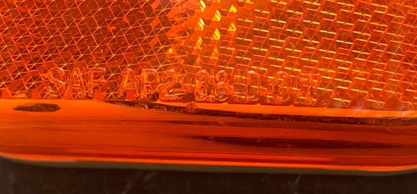 Used SAE-AP2-88 D.O.T. Replacement Lens for Marker Light - Amber