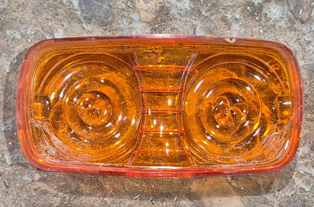 Used SAE P2 DOT 91 Replacement Lens for Marker Light - Amber - Young Farts RV Parts