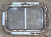 Used Silver - ish Radius Opening Window : 16 1/2 x 11 1/4" x 2" D - Young Farts RV Parts