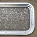 Used Silver Radius Non-Opening Window : 21 1/2" W X 11 1/2" H X 1 1/4" D - Young Farts RV Parts