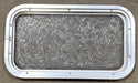 Used Silver Radius Non-Opening Window : 21 1/2" W X 11 1/2" H X 1 1/4" D - Young Farts RV Parts
