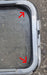 Used Silver Radius Opening Window : 29 1/4 X 14 1/4 X 2" D - Young Farts RV Parts