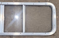 Used Silver Radius Opening Window : 51" W x 14 1/4" H x 1" D - Young Farts RV Parts