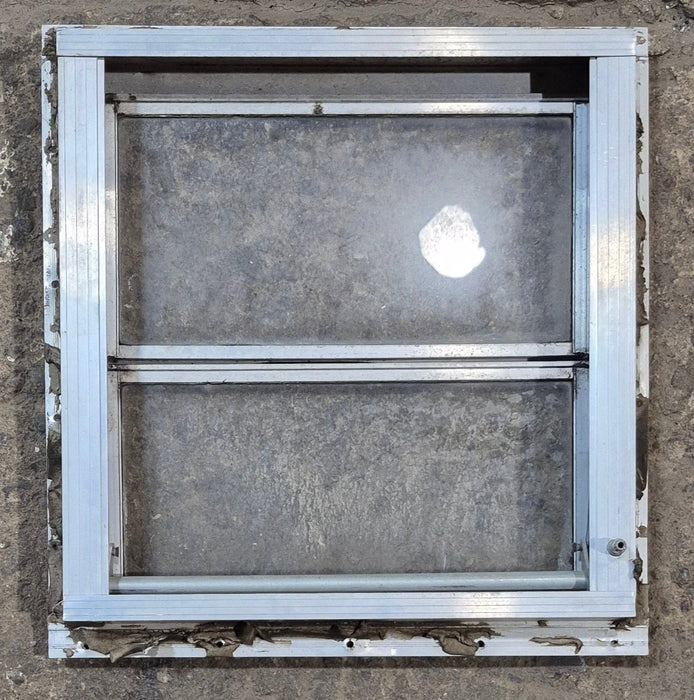 Used Silver Square Opening Window: 14 5/8" W x 15" H x 1 1/2" D - Young Farts RV Parts