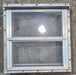 Used Silver Square Opening Window: 14 5/8" W x 15" H x 1 1/2" D - Young Farts RV Parts