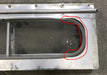 Used Silver Square Opening Window: 17 3/4" W x 5 1/2" H x 3/4" D - Young Farts RV Parts