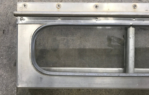 Used Silver Square Opening Window: 17 3/4" W x 5 1/2" H x 3/4" D - Young Farts RV Parts