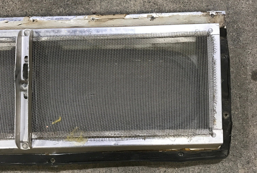 Used Silver Square Opening Window: 17 3/4" W x 5 1/2" H x 3/4" D - Young Farts RV Parts