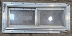 Used Silver Square Opening Window: 20" W x 8" H x 7/8" D - Young Farts RV Parts