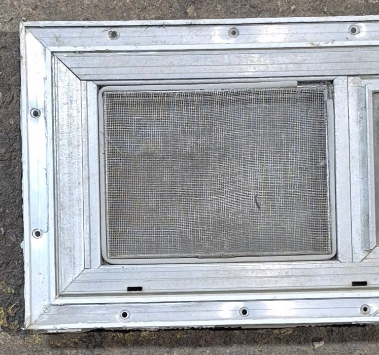 Used Silver Square Opening Window: 20" W x 8" H x 7/8" D - Young Farts RV Parts