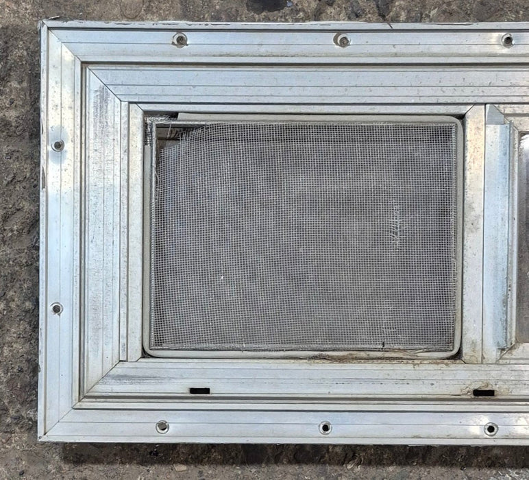 Used Silver Square Opening Window: 20" W x 8" H x 7/8" D - Young Farts RV Parts