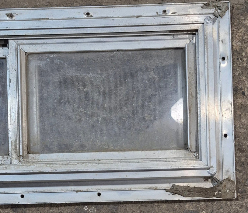 Used Silver Square Opening Window: 20" W x 8" H x 7/8" D - Young Farts RV Parts