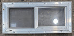 Used Silver Square Opening Window: 24 1/8" W x 10" H x 3/4" D - Young Farts RV Parts