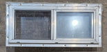 Used Silver Square Opening Window: 24" W x 10" H x 2 1/2" D - Young Farts RV Parts