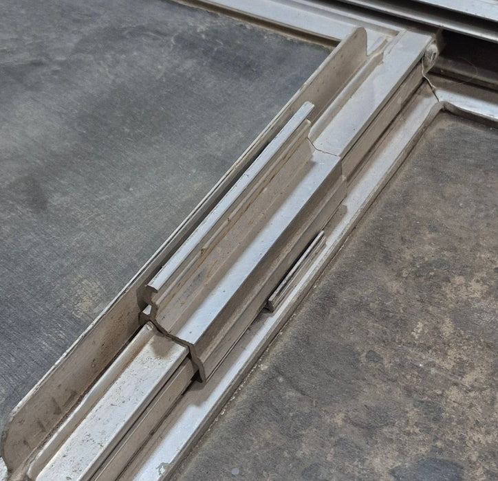 Used Silver Square Opening Window: 24" W x 10" H x 7/8" D - Young Farts RV Parts