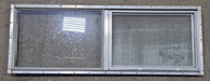 Used Silver Square Opening Window: 42 3/4" W x 15" H x 1" D - Young Farts RV Parts
