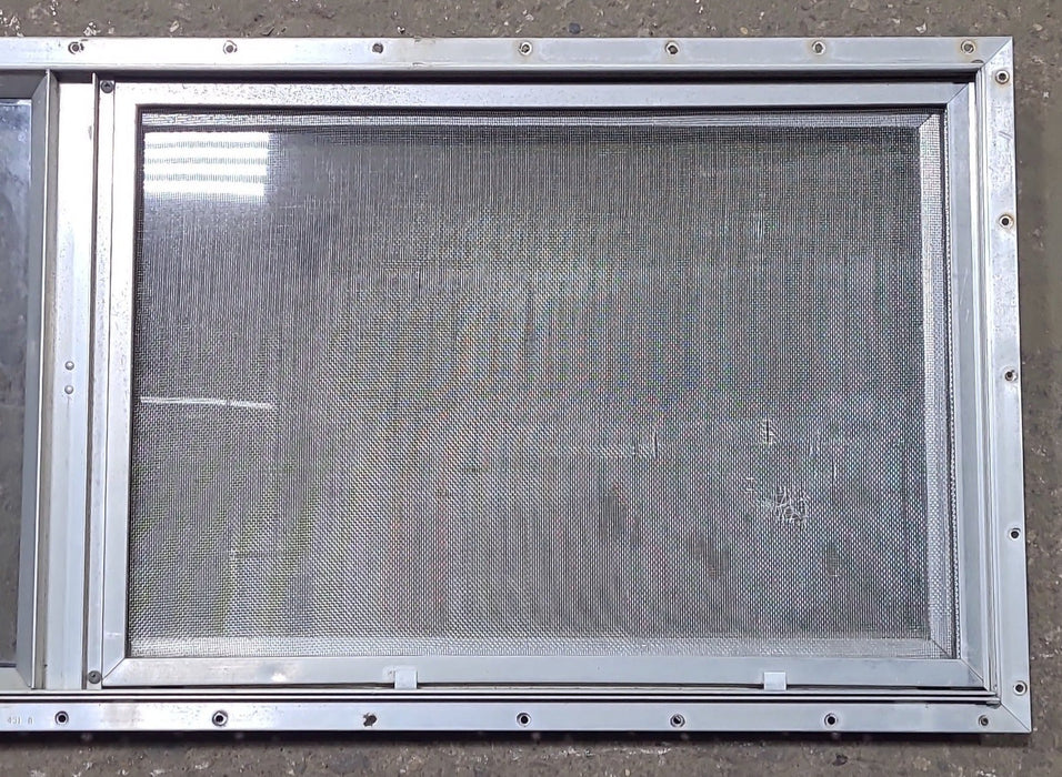 Used Silver Square Opening Window: 42 3/4" W x 15" H x 1" D - Young Farts RV Parts
