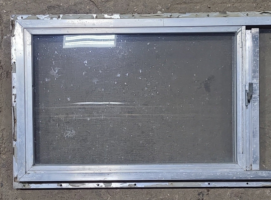 Used Silver Square Opening Window: 42 3/4" W x 15" H x 1" D - Young Farts RV Parts