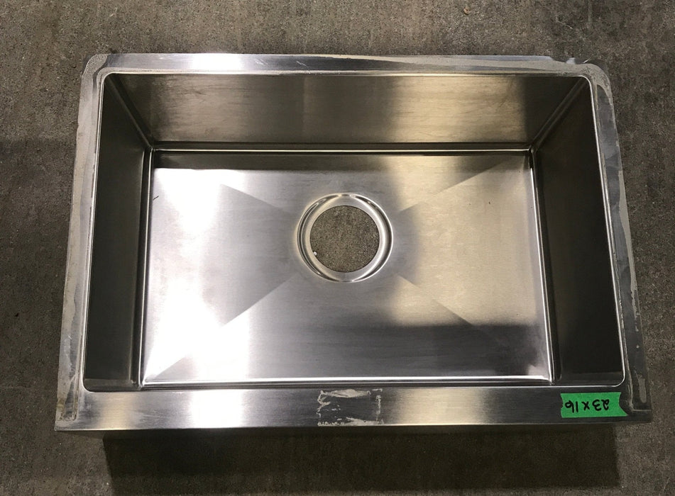 USED Single Stainless Steel Sink 23" W X 16" H - Young Farts RV Parts