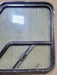 Used Slanted Black Radius Opening Window : 36 1/4" W x 26 3/4" H x 1 7/8" D - Motorhome Front Passenger Side - Young Farts RV Parts