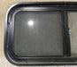 Used Slanted Black Radius Opening Window : 36 3/4" W x 13 1/2" H x 2" D - Young Farts RV Parts