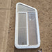 Used Slanted White Radius Emergency Opening Window : 48 X 18 X 2" D - Young Farts RV Parts
