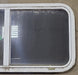 Used Slanted White Radius Opening Window : 41 3/4" W x 17 3/4" H x 2" D - Young Farts RV Parts
