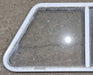 Used Slanted White Radius Opening Window : 46 3/4" W x 21 1/4" H x 1 1/4" D - Young Farts RV Parts