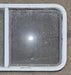 Used Slanted White Radius Opening Window : 46 3/4" W x 21 1/4" H x 1 1/4" D - Young Farts RV Parts