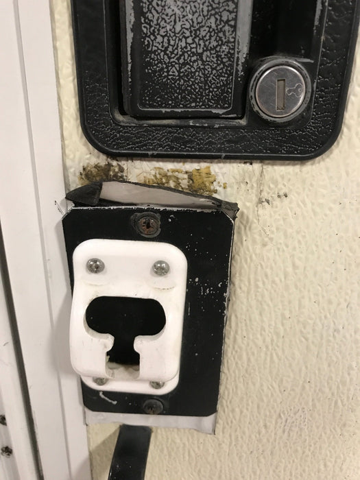 USED Square Corner Entry Door 71 3/4" H x 29 3/4" W X 2 1/4" D - Young Farts RV Parts