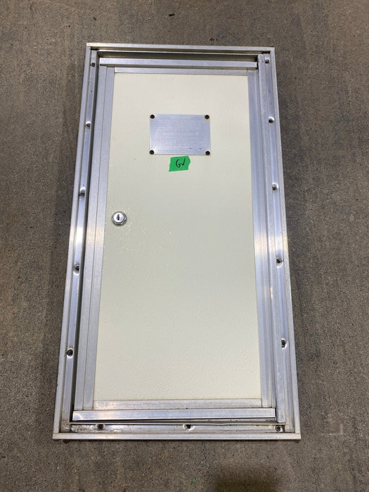 Used Square Cornered Cargo Door 10 1/2" W x 22 1/2 H x 1" D