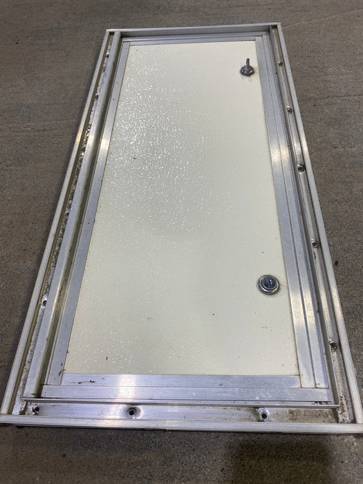 Used Square Cornered Cargo Door 23 1/2" W x 10 1/2" H X 1" D