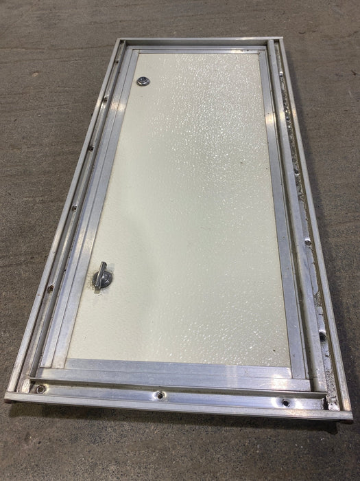 Used Square Cornered Cargo Door 23 1/2" W x 10 1/2" H X 1" D