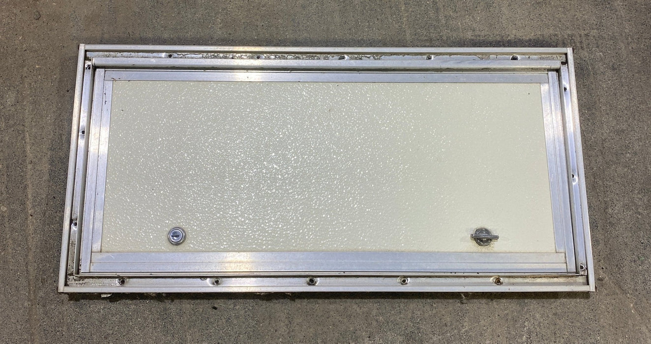 Used Square Cornered Cargo Door 23 1/2" W x 10 1/2" H X 1" D
