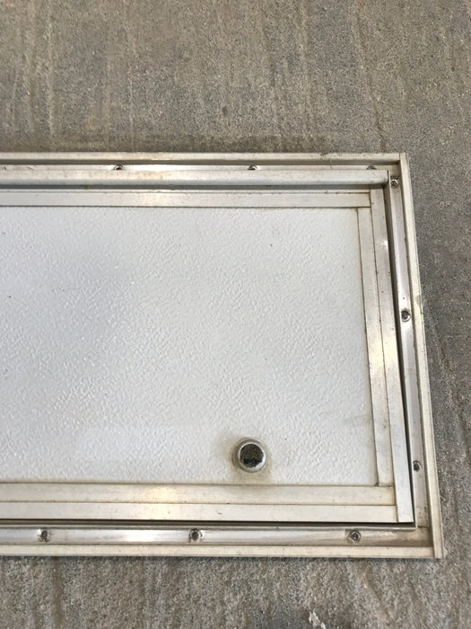 Used Square Cornered Cargo Door 23 1/2" x 10 1/2" x 1"D - Young Farts RV Parts
