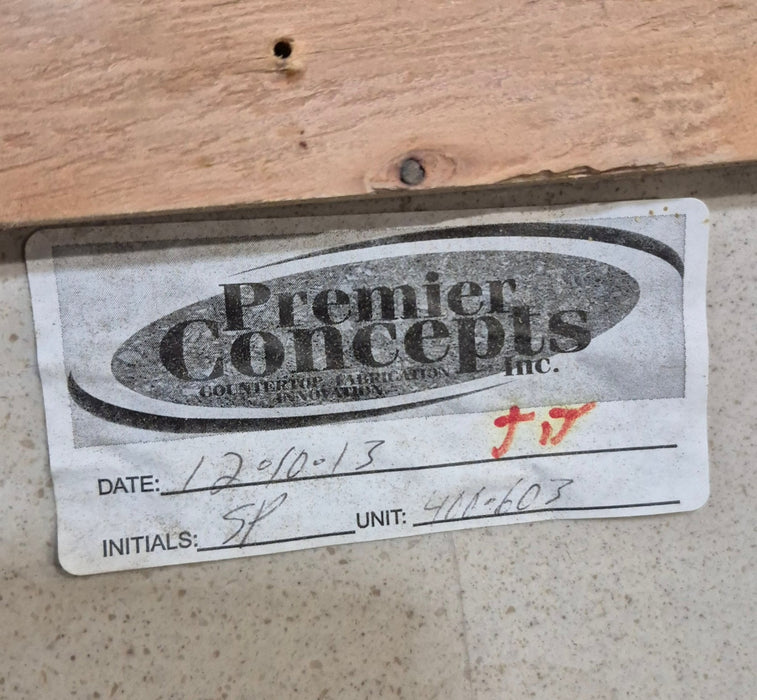 Used Undermount Bathroom Sink With Cornered Counter Section - Young Farts RV Parts