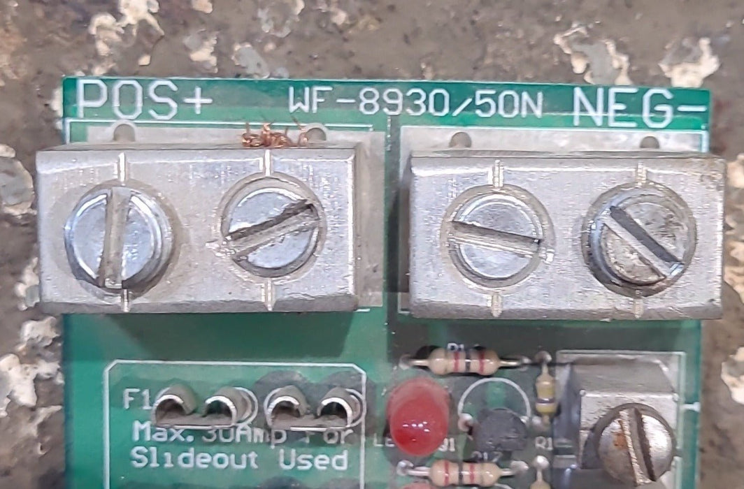 Used WFCO Converter Fuse Panel 8930/50N 12V DC