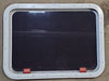 Used White Radius Emergency Opening Window : 29 1/2" W x 21 1/2" H x 1 1/8" D - Young Farts RV Parts