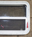 Used White Radius Emergency Opening Window : 29 1/2" W x 21 1/2" H x 1 7/8" D - Young Farts RV Parts