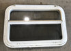 Used White Radius Emergency Opening Window : 29 1/4" W x 19 1/2" H x 1 1/2" D - Young Farts RV Parts