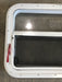 Used White Radius Emergency Opening Window : 29 1/4" W x 19 1/2" H x 1 1/2" D - Young Farts RV Parts