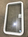 Used White Radius Emergency Opening Window : 35 1/2" x 19 1/2 x 1 1/2" D - Young Farts RV Parts