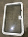 Used White Radius Emergency Opening Window : 35 1/2" x 19 1/2 x 1 1/2" D - Young Farts RV Parts