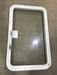 Used White Radius Emergency Opening Window : 35 1/2" x 19 1/2 x 1 1/2" D - Young Farts RV Parts