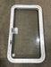 Used White Radius Emergency Opening Window : 35 1/2" x 19 1/2 x 1 1/2" D - Young Farts RV Parts
