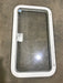 Used White Radius Emergency Opening Window : 35 1/2" x 19 1/2 x 1 1/2" D - Young Farts RV Parts