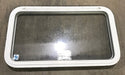 Used White Radius Emergency Opening Window : 35 1/2" x 19 1/2 x 1 1/2" D - Young Farts RV Parts