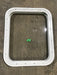 Used White Radius Non Opening Window : 17 1/2" W x 21 1/2" H x 1 1/2" D - Young Farts RV Parts