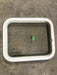 Used White Radius Non Opening Window : 17 1/2" W x 21 1/2" H x 1 1/2" D - Young Farts RV Parts