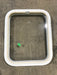 Used White Radius Non Opening Window : 17 1/2" W x 21 1/2" H x 1 1/2" D - Young Farts RV Parts